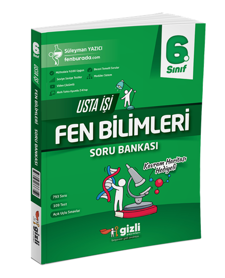 resm 6. SINIF FEN BİLİMLERİ USTA İŞİ SORU BANKASI+KAVRA